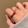 Rhombus Drop Ring Women's Fashion Personality Cold Wind 2024 New Temperament Versatile Stack Wear Index Finger Ring Ring
