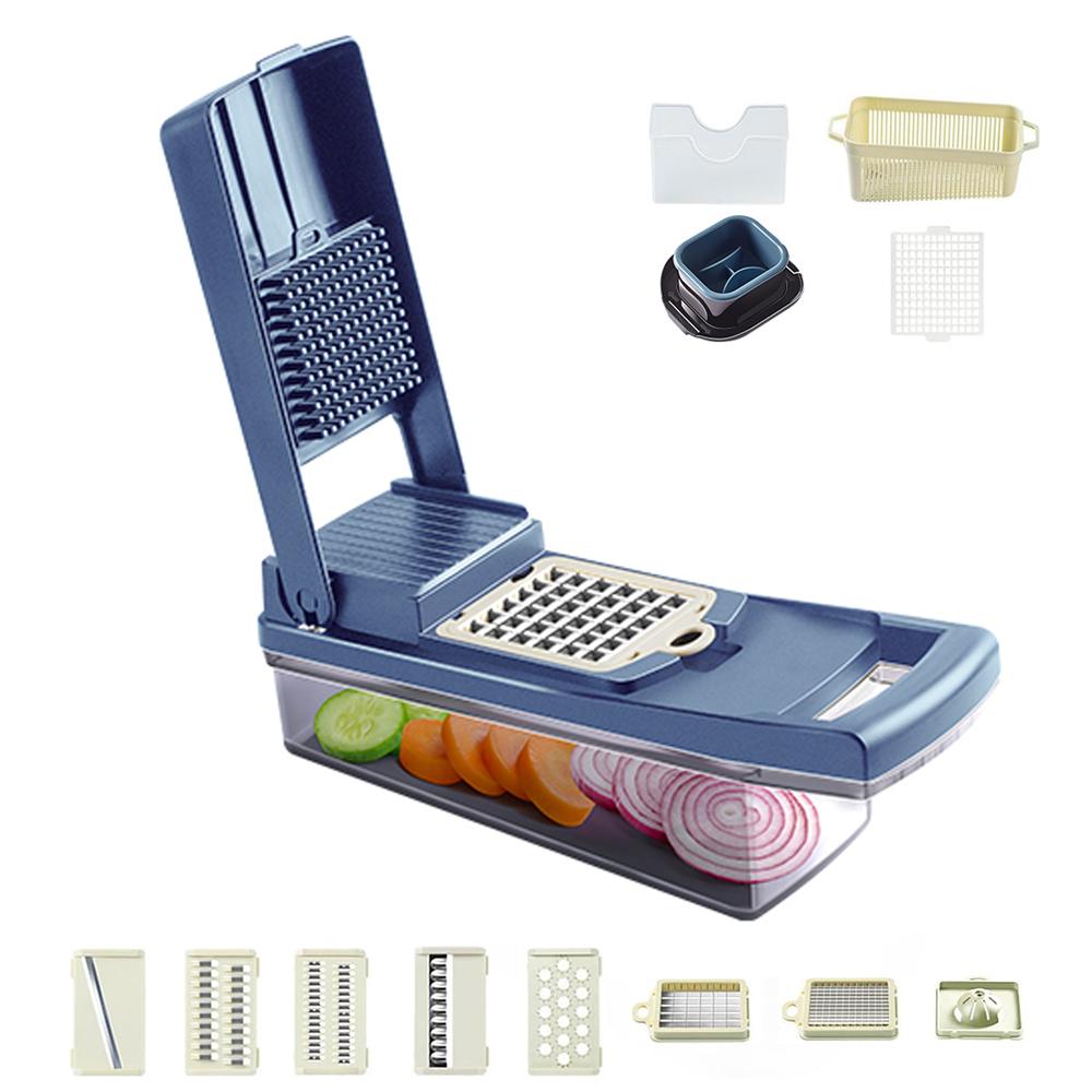 Kitchen Vegetable Cutter Potato Shreds Shredder Grater Multi-functional Vegetable Cutter Machine Wipes Home Slicing and Scraping