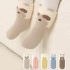 Newborn Plush Sock Winter Warm Kids Middle Tube Socks Thicken Velvet Anti-Cold Baby Footwear Cute Cartoon Children Socks