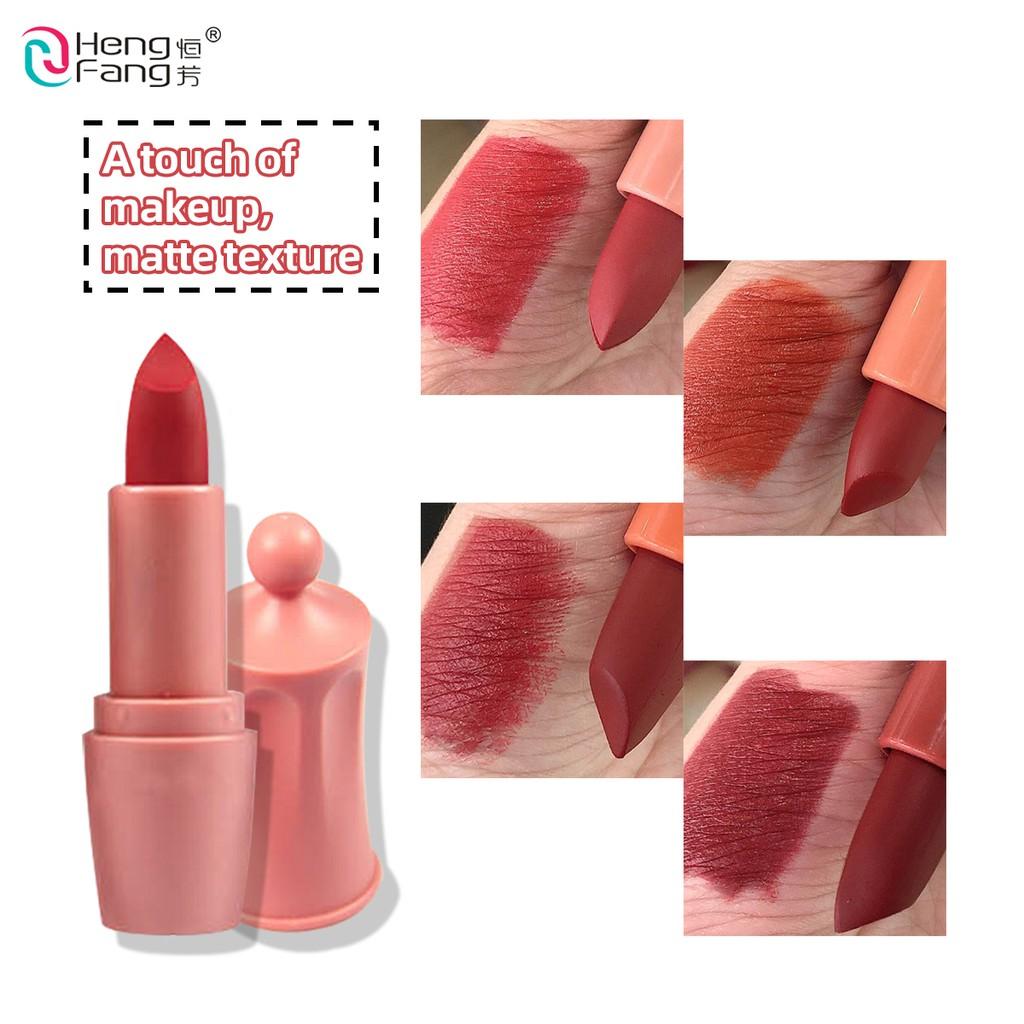 HengFang Velvet Matte Lipstick Set Not Easy To Fade Lip Makeup Cosmetic 3.5gx4