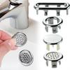 2/4PCS Round Sink Overflow Cover Basin Faucet Hole Trim Hollow Wash Basin Overflow Ring for Kitchen Bathroom Decoration Supplies