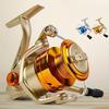 Full Metal Plated Spinning Reel 5.2:1 High Speed Gear Ratio Lightweight Lure Fishing Reel Folding Arm Suitable for Fresh and Salt Water