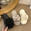 Wear Non-slip One-word Cool Slippers for Women's 2025 Summer and Autumn New Small Height-increasing Beach Slippers Thick-soled Hole Shoes