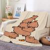 Capibara Lovely Nap Blanket Sofa Winter Warm Bed Fleece Camping Custom Fluffy Soft Blankets Microfiber Bedding King Size