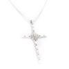 Les Trésors De Lily [J9199] - Designer Silver 'Cross' Necklace