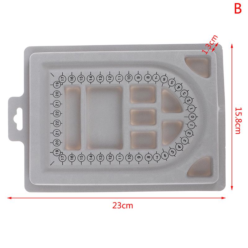 Flocked Bead Board Bracelet Necklace Beading Measuring Tools Diy Jewelry Making