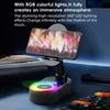 3-in-1 Mobile Phone Stand Bluetooth-compatible Speaker with Light Multipurpose Rotatable Phone Charging Stand