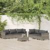 VidaXL Garden Lounge Set with Cushions 7 Pcs, Patio Sofa with Footrest, Terrace Furniture Set, Furniture 3187266