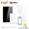 Tuya Smart Life Zigbee Touch Wall Light Switch No Neutral Wire No Capacitor Required App Control Compatible Alexa Google Home