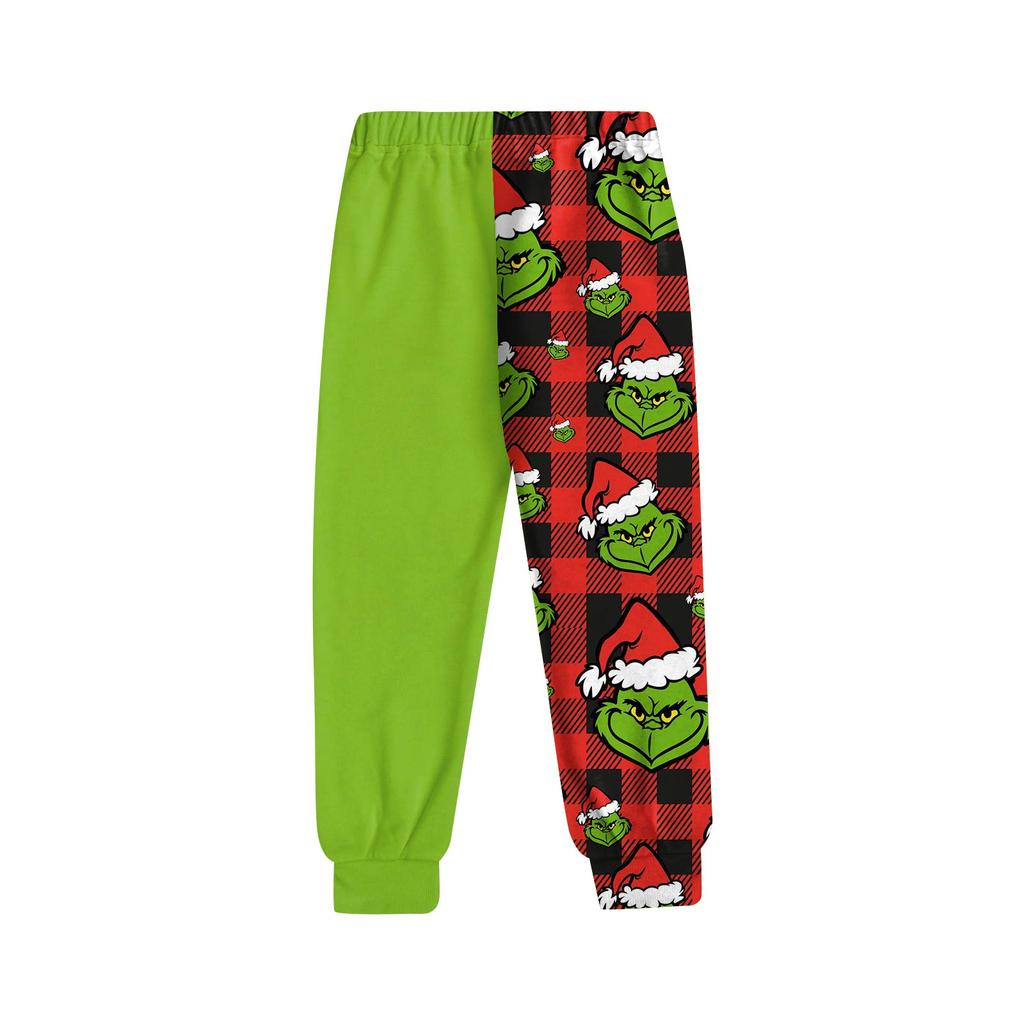Kids' Fashion Christmas Print Loose-Fit Waistband Casual Sweatpants