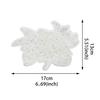 White Mesh Hollowed-Out Sequin Embroidery Flower Cloth Sticker Sweater T-Shirt Clothing Decoration Accessories Lace Lace Accessories