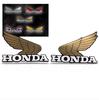 Universal 5 Colors To Choose From, Honda Honda Sticker Wing, Waterproof, Lightfast Type, Racing (Gold), Left and Right 1 Set