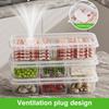 1/3/6Pcs Food Fruit Storage Box Multiple Compartments BPA Free Transparent Design Portable Refrigerator Freezer Organizer