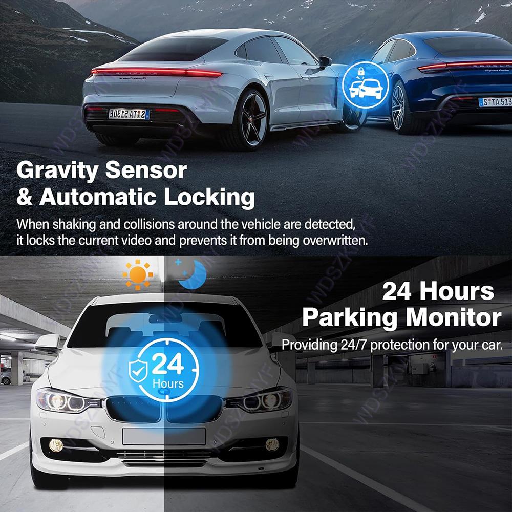 New Car Dvr 1080P Dash Cam for Car WIFI APP Control Recorder Video 2/3 Channel Front and Rear View Car Camera for Car Assecories