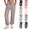 Women's Fashion Casual Solid Color Drawstring Sweatpants