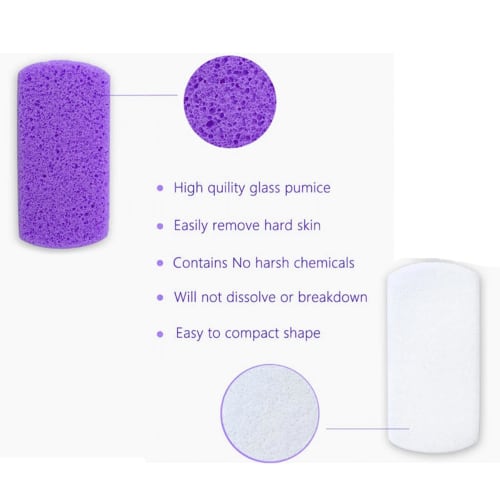 Foot Pumice Stone - Heel Smoothing Pumice Stone, Exfoliant | Natural Foot Scrubber Stone Pedicure Tool, Professional Grade for Dry, Cracked, Callused