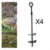 4Pcs Ground Anchor Screw In Camping Tent Easy To Use Heavy Duty Stakes Earth Anchors for