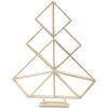 Decorative Object - Wooden Christmas Tree - 60 X 47 Cm - Geometric Design - White