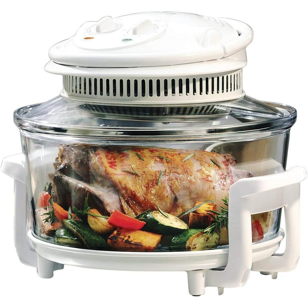 Electric Air Fryer Turbo Convection Oven Roaster Steamer,Halogen Oven Countertop Great for French Fries & Chips