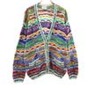 90s Australian Made Old Long Sleeve 3D Knit Cardigan S Multi Men's Used