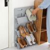 Folding Shoe Rack Free Perforation-free Household Simple Shoe Cabinet Shoe Storage Can Be Assembled and Spliced To Save Space