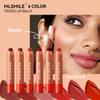 3Pcs/set Tinted Moisturizing Lipstick Matte Lip Glaze Lips & Cheeks Dual Use Lip Balm Long Lasting Moisture Lipstick Pencil