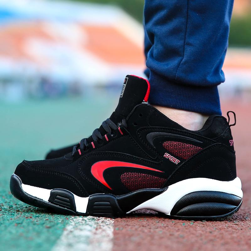 Casual Sneakers Women Anti-slip Breathable Outdoor Lace-up Soft Men Shoes Thick-soled Plush Wear-resistant Running Shoes Men