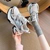 Super Hot Silver Dad Shoes for Women, Spring/summer 2025 New Item, Versatile, Small Height, Thick Sole, Breathable Sports Shoes