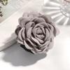 16 Colors Sweat Medium Size Cotton Fabric Rose Flower Hair Claw Clips for Women Korean Ctach Shark Clamp Hair Accessories