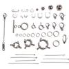 Clasps Hooks Pin Lobster Jump Ring For Bracelet Necklace Connectors DIY Jewelry Making Findings Supplies