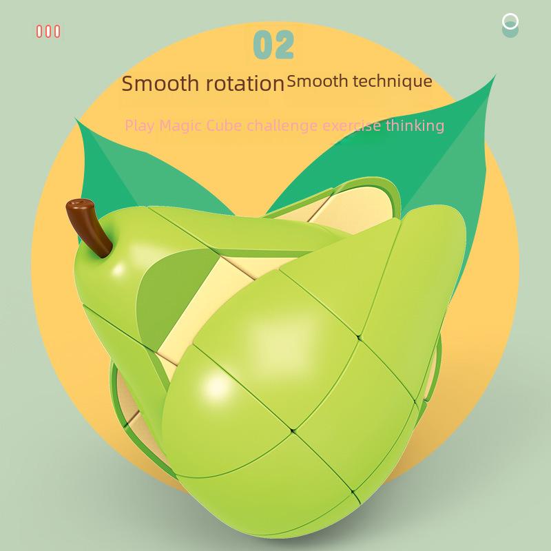 Panxin Fruit Puzzle Cube: Unique Orange, Peach, Pear, Lemon Shapes for Children's Creative Early Learning.