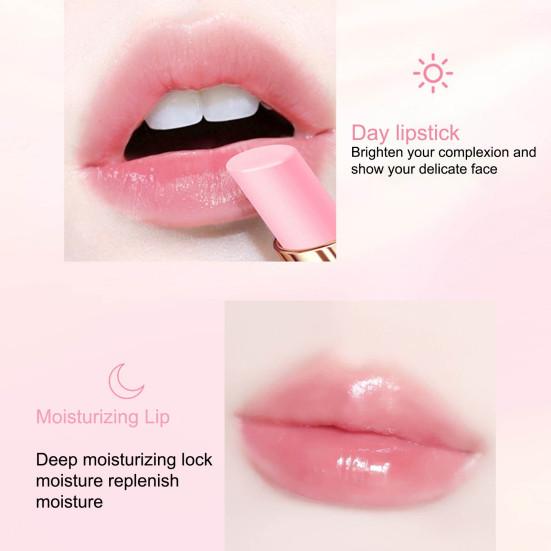 0.8g Lip Gloss Natural Daub Smoothly Ultralight Temperature Change Lipstick Lip Balm for Party