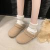 Fur Warm Women Cotton Slippers Short Plush Warm Casual Flats 2025 Trend Walking Cozy Home Winter Snow Shoes Zapatos De Mujer