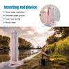 Plastic Fishing Box Barrel Holder Detachable Fishing Pole Tube Stand Adjustable Portable Durable Snap Design for Angler Supplies