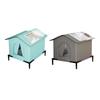 Outdoor Garden Cats Shelter Strays Cats Protective Nests From Rain And Cold Prevent With Stand