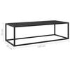VidaXL Coffee Table Black with Black Glass 120x50x35 Cm