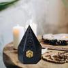 Antique Aromatherapy Box Handcrafted Classic Wooden Incense Cone Holder Pyramid Incense Burner