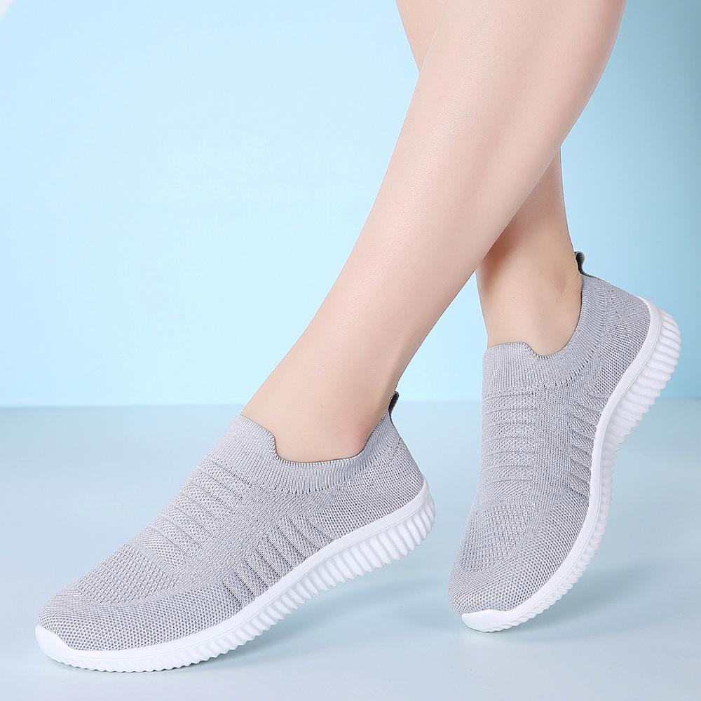 Fashion Spring Women Shoes Breathable Mesh Comfortable Flat Shoes Sneakers Women Basket Femme Ballerina Flats Shoes Hjm7