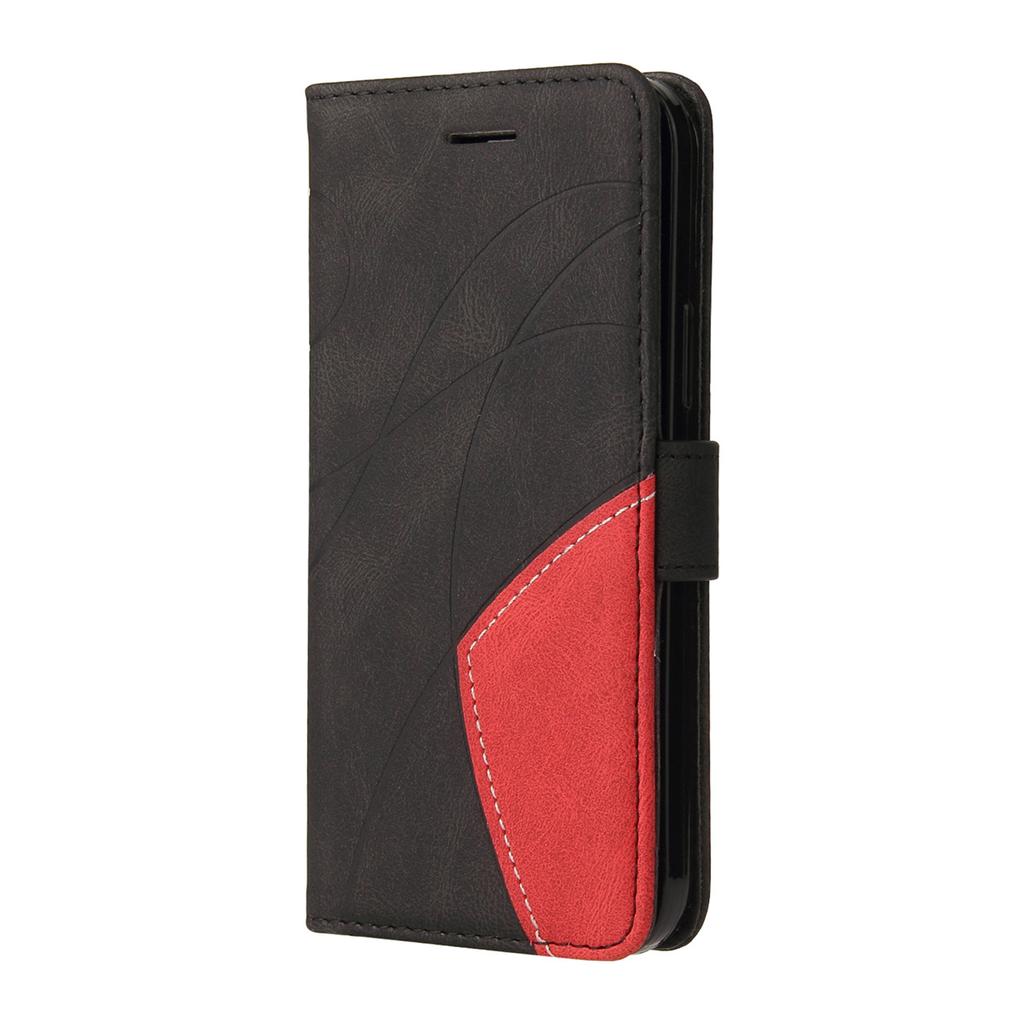 For Nokia 5.3,Nokia 3.4,Nokia 5.4,Nokia 2.4,Nokia G10,G20...Line Pattern Style Splicing Design PU Leather Flip Stand Wallet Phone Bag Case with Card