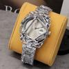 All Silver Unique Style Personalize Quartz Watch Men AAA High Quality Alabaster Fashion Unisex Hot Sell Unique Creative Clock