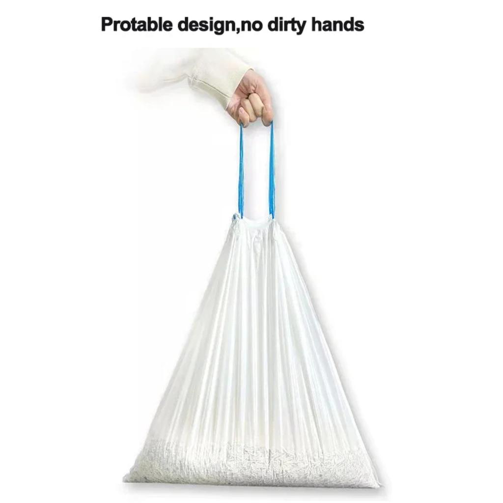 New Eco-Friendly, Compostable, Degradable Cat Pet Toilet Poop Trash Bags - Special 15 Bags/Roll for Tonepie Smart Cat Litter Box