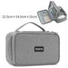 Boona Travel Accessories Bag Portable Electronic Accessories case,Dual Cable Organizer Bag Carrying Bag for Cords,USB Flash L&XL