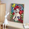 DIY Diamond Painting Mermaid Princess Cross Stitch Kit Mosaic Art Diamond Painting Full Circle Diamond Home Decoration