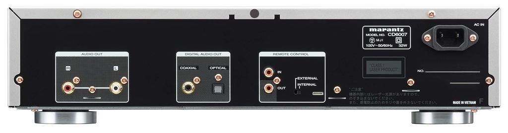 Marantz Marantz CD Player CD6007 Equipped with HDAM Full Output Circuit Silver Gold Discrete/Analog CD6007/FN