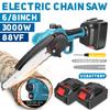 8 Inch/6 Inch 3000W Electric Saw Oil Spray Chainsaw Rechargeable Woodworking Power Tool for Makita 18V Battery