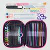 Sewing Accessories Weave Yarn Crochet Hooks Knitting Needles 100 Piece Crochet Bag Metal Crochet