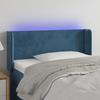 VidaXL LED Headboard Bedroom Furniture Single Bed Accessory Headboard Bed Frame Interior Dark Blue 3122996