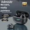 New Earphones with Ear Clips Bone Conduction Wireless Bluetooth Earphones Ultra-long Life Intelligent Digital Display