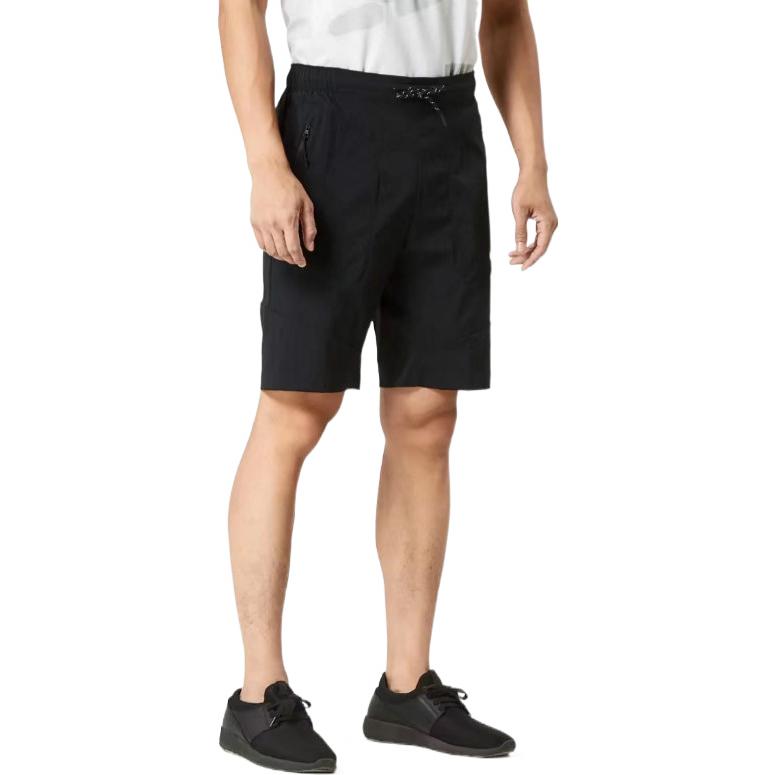 Nike Сплошной цвет с логотипом и принтом на шнурке, мужские шорты, черный 886805-010