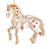 Horse Christmas Ornaments Sparkly Rhinestone Horse Hanging Decoration Acrylic Christmas Tree Ornament for Winter Xmas Party Supplies Holiday Home
